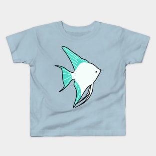 Platinum Angelfish Kids T-Shirt